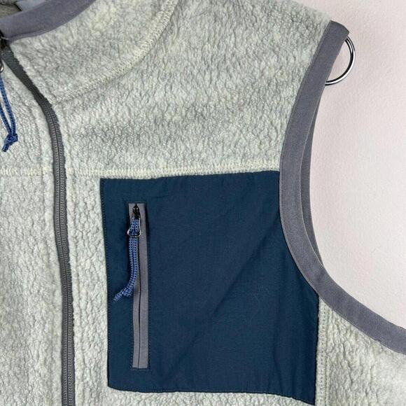 Orvis Men’s Fleece Vest Size M Full Zip Gray Sherpa Recycled Fabric Outdoor - Picture 8 of 8